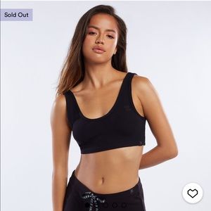 X Rib Crop Top